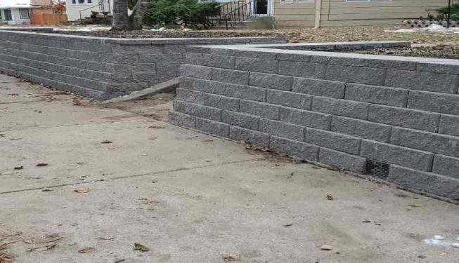 Retaining Wall Completed