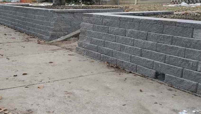 Retaining Wall Completed